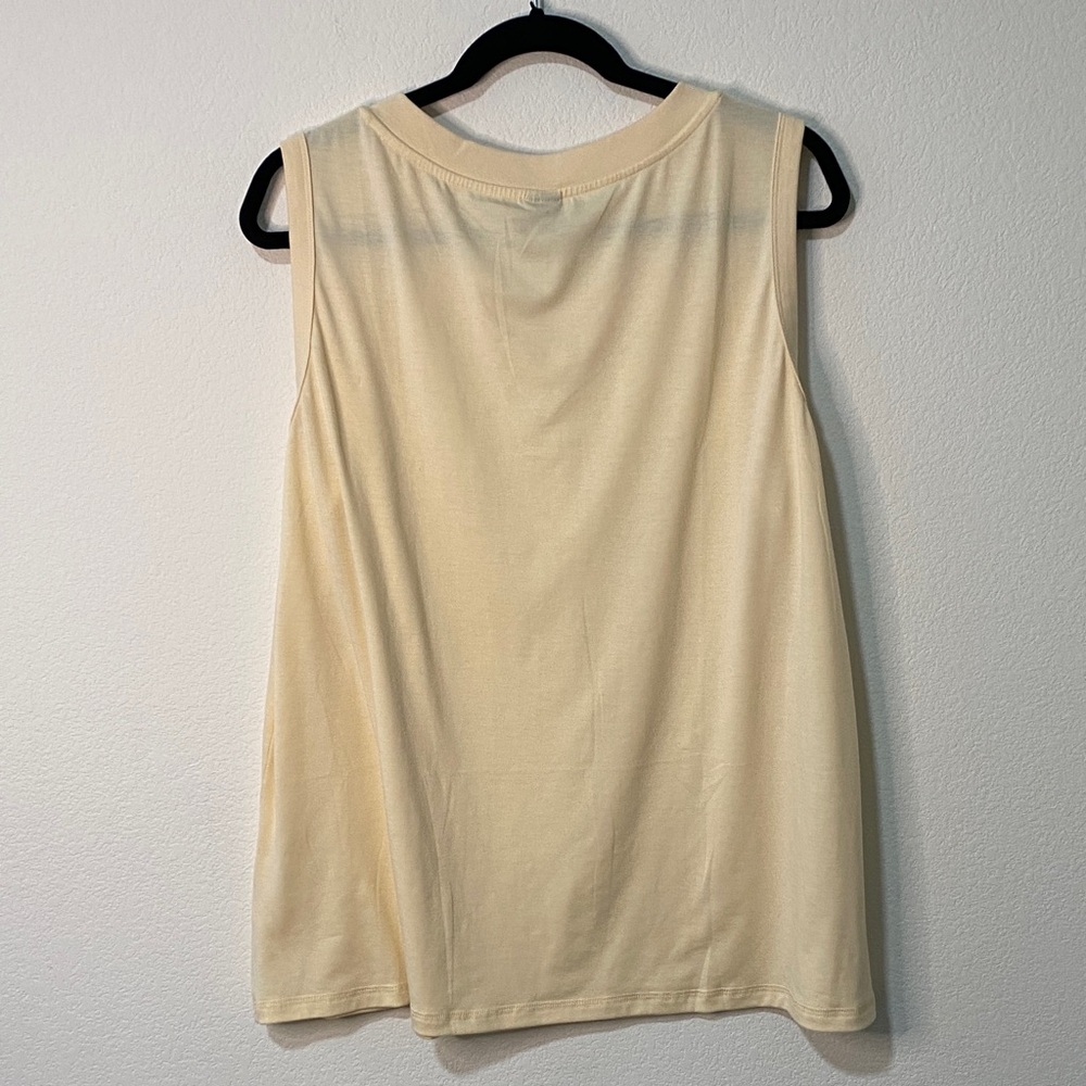 3XL Tank Top Women V Neck Sleeveless Tee Shirt Trendy Beach Vacation Outfit - Picture 5 of 7